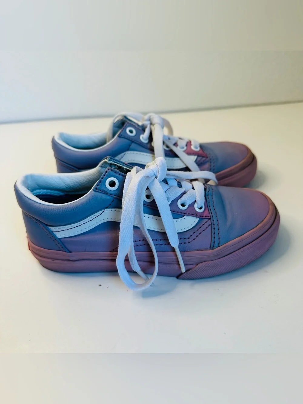 Vans Kids Old Skool Sunset Fade Lilac Sneakers Size 12.5